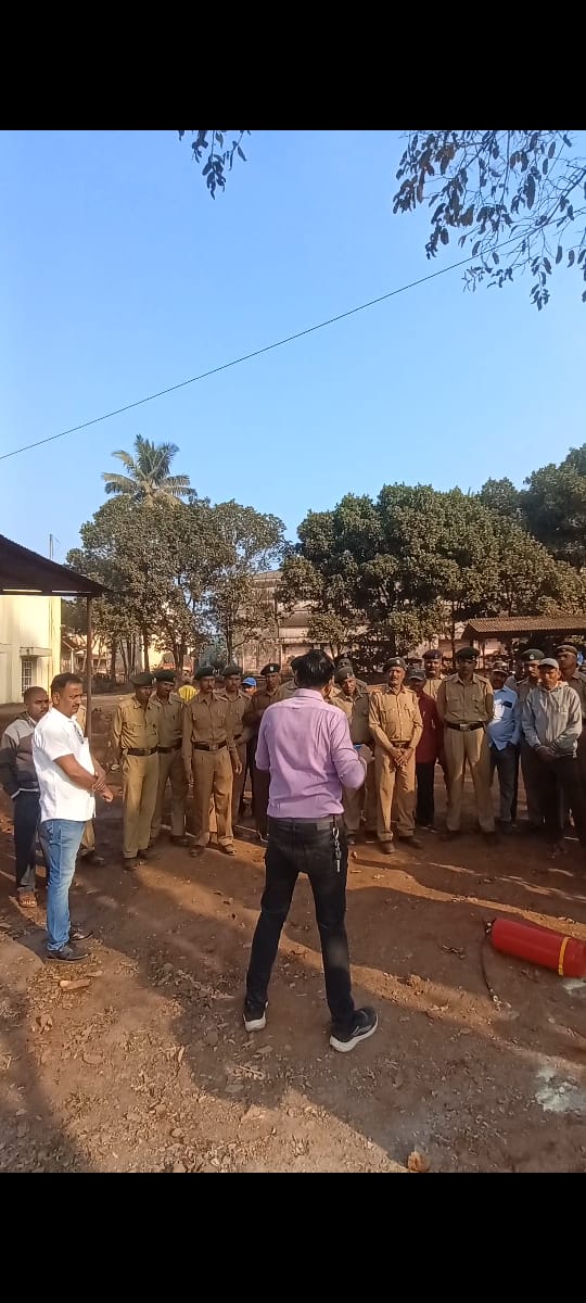 Fire safety demonstrations and seminars held at Ajra Sugar Factory